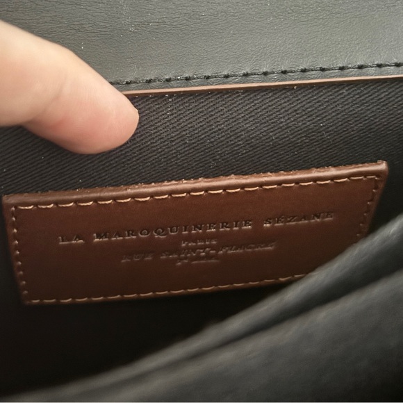 Elegant Tan and Brown Woven Crossbody Bag - Picture 13 of 15